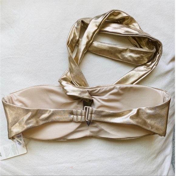 Aerie gold foil bikini NWT - Picture 3 of 4